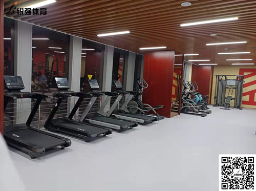 7709美彩国际完成的济南某部门单位健身房